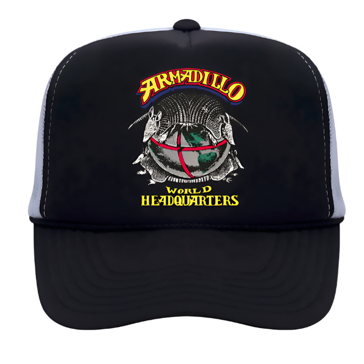OG Armadillo Foam Trucker Hat – Black Front