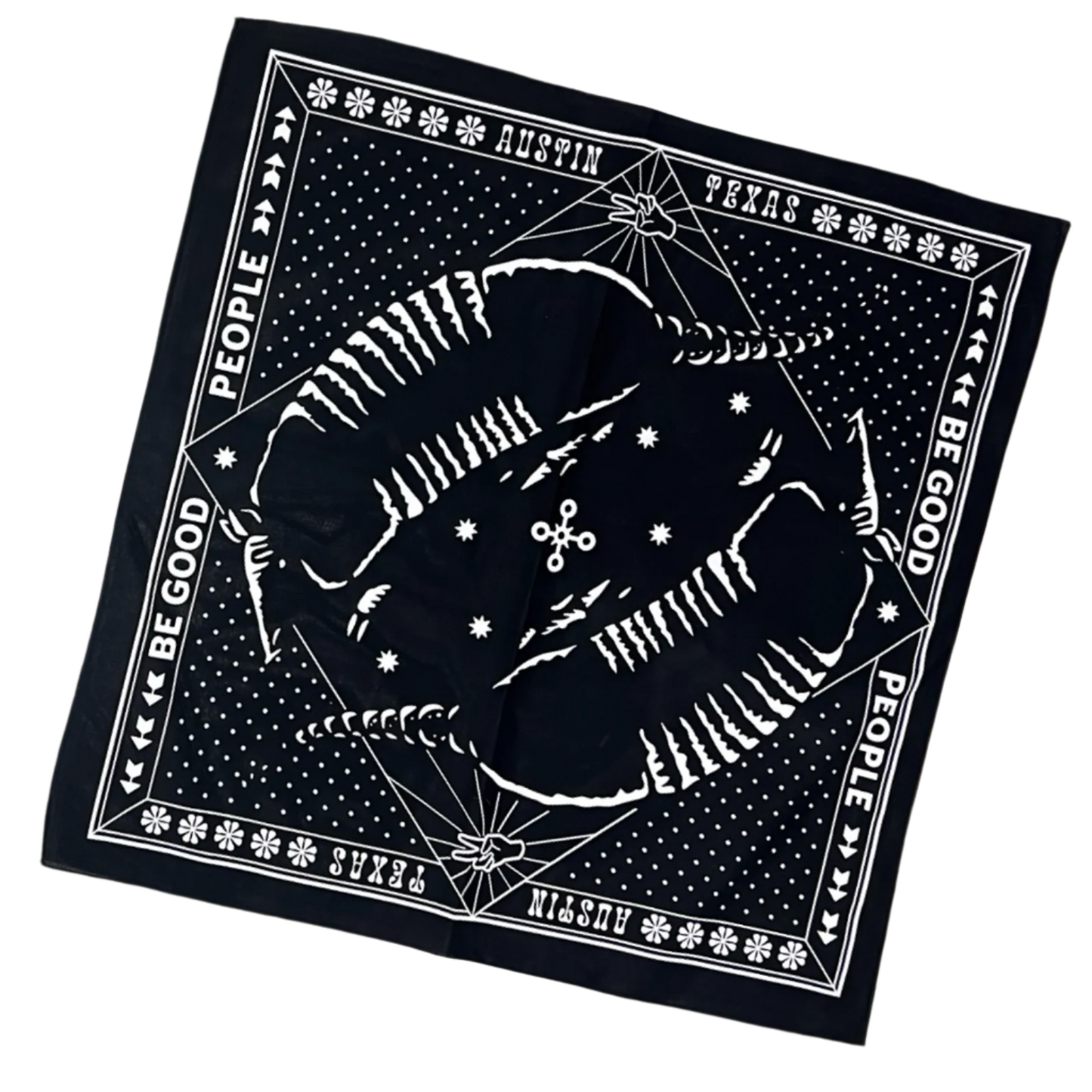 Armadillo World Headquarters Bandanas - Black